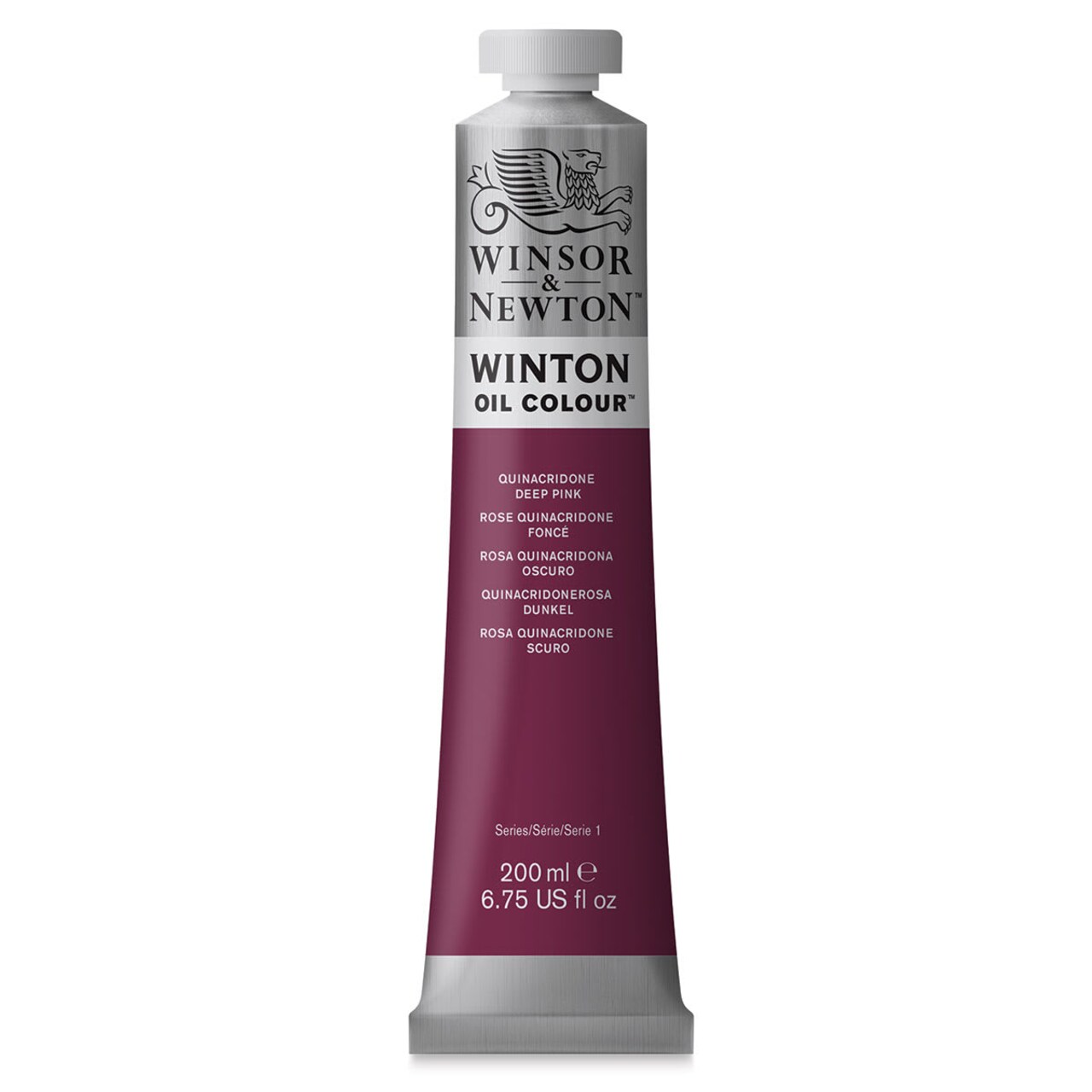 Winsor & Newton Winton Oil Color - Quinacridone Deep Pink, 200 ml tube